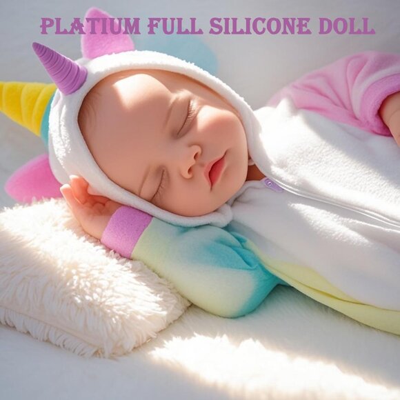 🆕18 Inch Realistic Reborn Baby Doll Silicone-Made & Lifelike Newborn Baby Girl - Picture 7 of 9